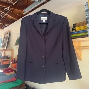 Vintage Navy Cropped Blazer